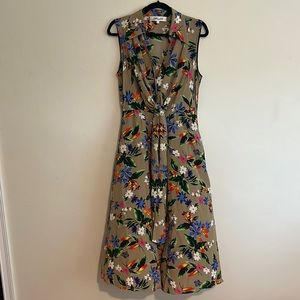 DVF Tie Front Shirtdress